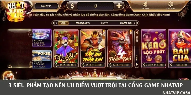 Điểm mặt một số sản phẩm cực chất tại cổng game